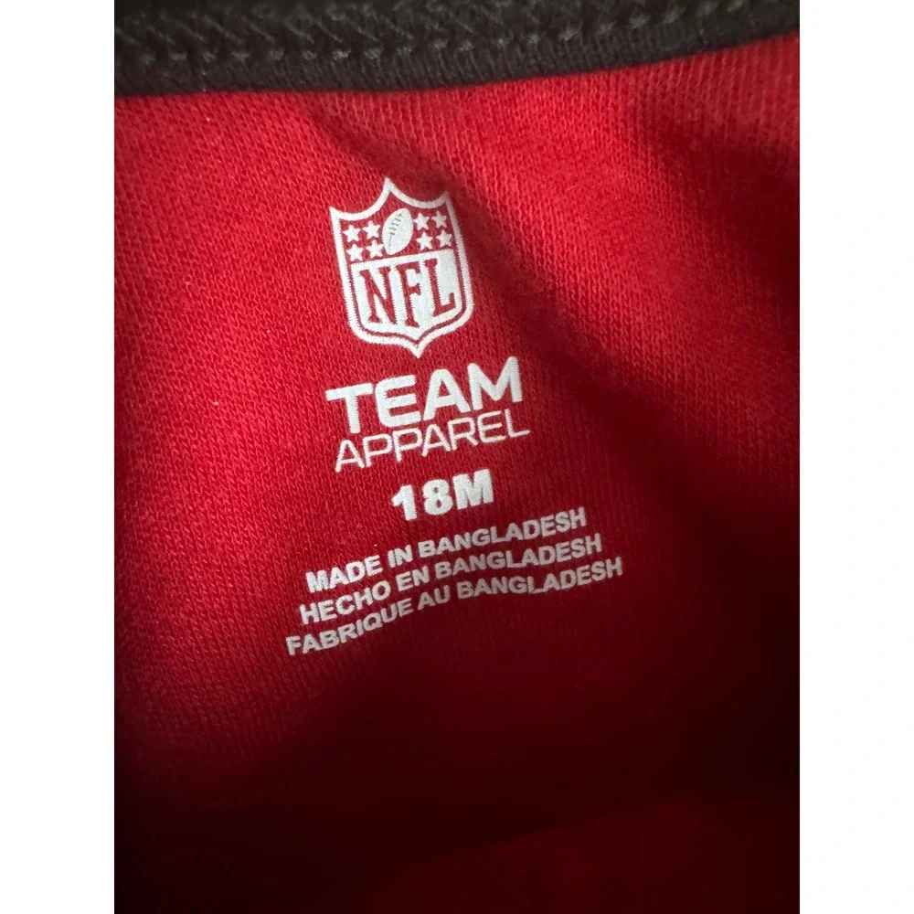 NFL Team Apparel Atlanta Falcons 3-Pack Infant Bodysuits Red Black White 18M NEW